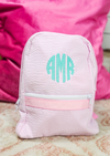 Mini Seersucker Pink Backpack